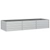 Canteiro elevado de jardim 240x80x45cm aço galvanizado prateado - Image 2