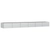 Canteiro elevado de jardim 480x80x45cm aço galvanizado prateado - Image 2