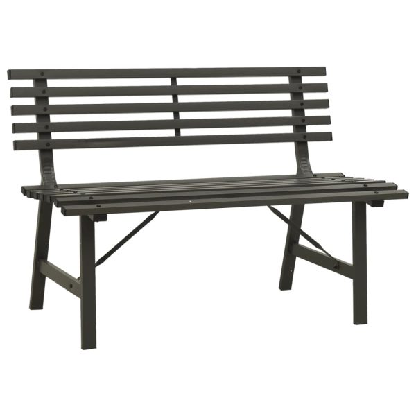 Banco de jardim 110 cm aço preto - Image 2