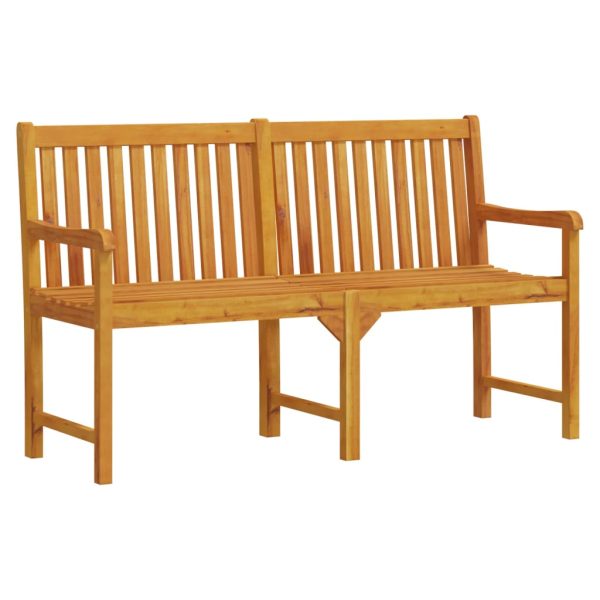 Banco de jardim 150 cm madeira de acácia maciça - Image 2