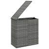 Caixa para almofadões de jardim 100x49x103,5cm vime PE cinzento - Image 3