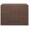 Caixa para almofadões de jardim 145x100x103 cm vime PE castanho - Image 2