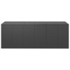 Caixa para almofadões de jardim 291x100,5x104 cm vime PE preto - Image 2