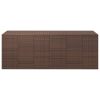 Caixa p/ almofadões de jardim 291x100,5x104 cm vime PE castanho - Image 2