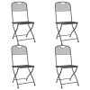 Cadeiras jardim dobráveis 4 pcs malha metal expandido antracite - Image 2