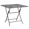 Mesa de jardim 80x80x72 cm malha metal expandido antracite - Image 2