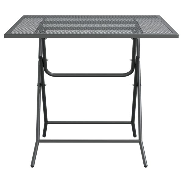 Mesa de jardim 80x80x72 cm malha metal expandido antracite - Image 3