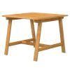 3 pcs conjunto de jantar para jardim madeira de acácia maciça - Image 3