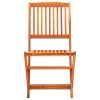 Cadeiras de jardim dobráveis 8 pcs eucalipto maciço - Image 3