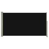 Toldo lateral retrátil para pátio 160x300 cm preto - Image 2