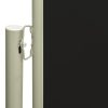 Toldo lateral retrátil para pátio 160x300 cm preto - Image 3