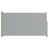 Toldo lateral retrátil para pátio 160x300 cm cinzento - Image 2