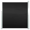 Toldo lateral retrátil para pátio 140x300 cm preto - Image 2