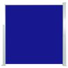 Toldo lateral retrátil para pátio 140x300 cm azul - Image 2
