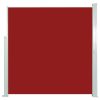 Toldo lateral retrátil para pátio 140x300 cm vermelho - Image 2