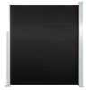 Toldo lateral retrátil para pátio 160x300 cm preto - Image 2