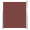 Toldo lateral retrátil para pátio 160x300 cm castanho - Image 2