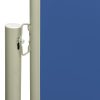 Toldo lateral retrátil para pátio 140x600 cm azul - Image 3