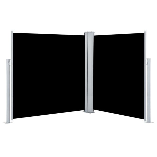 Toldo lateral retrátil 140x600 cm preto - Image 2