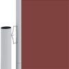Toldo lateral retrátil 180x600 cm castanho - Image 3