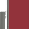 Toldo lateral retrátil 140x1000 cm vermelho - Image 3