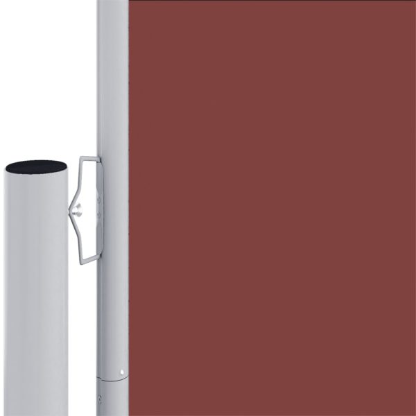 Toldo lateral retrátil 180x1000 cm castanho - Image 3