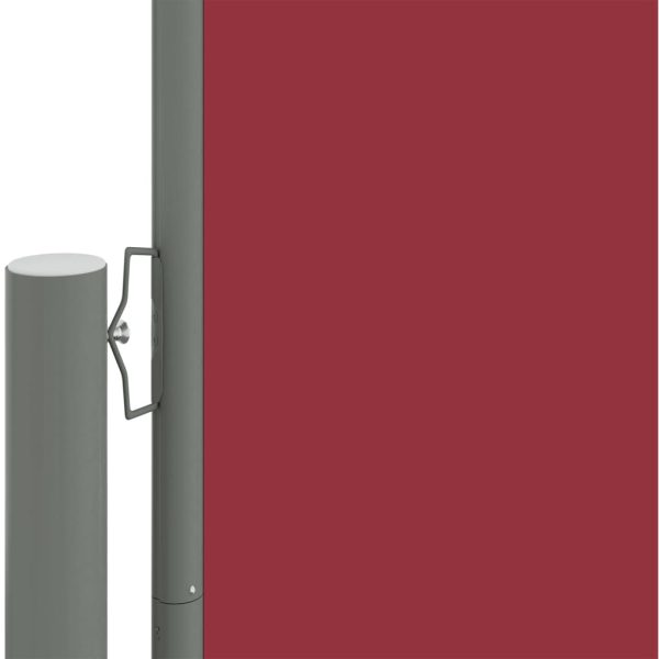 Toldo lateral retrátil 117x1200 cm vermelho - Image 3