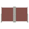 Toldo lateral retrátil 140x1200 cm castanho - Image 2