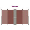 Toldo lateral retrátil 140x1200 cm castanho - Image 5