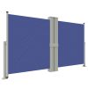 Toldo lateral retrátil 140x1200 cm azul
