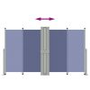 Toldo lateral retrátil 140x1200 cm azul - Image 5