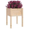 Vasos/floreiras de jardim 2 pcs 50x50x70 cm pinho maciço - Image 3