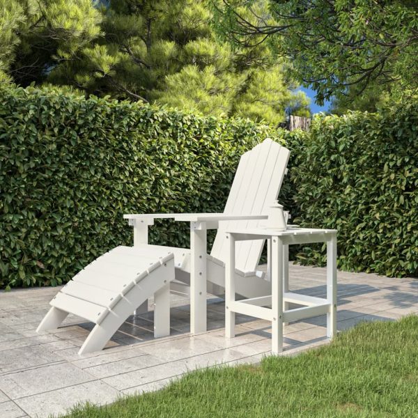Mesa de jardim Adirondack 38x38x46 cm PEAD branco - Image 3