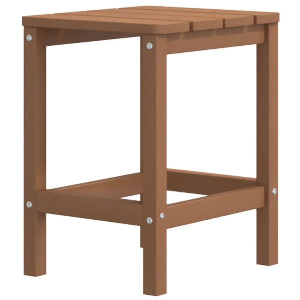 Mesa de jardim Adirondack 38x38x46 cm PEAD castanho - Image 2