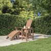Mesa de jardim Adirondack 38x38x46 cm PEAD castanho - Image 3