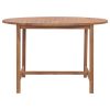 Mesa de jantar p/ jardim Ø110x75 cm madeira de teca maciça - Image 2
