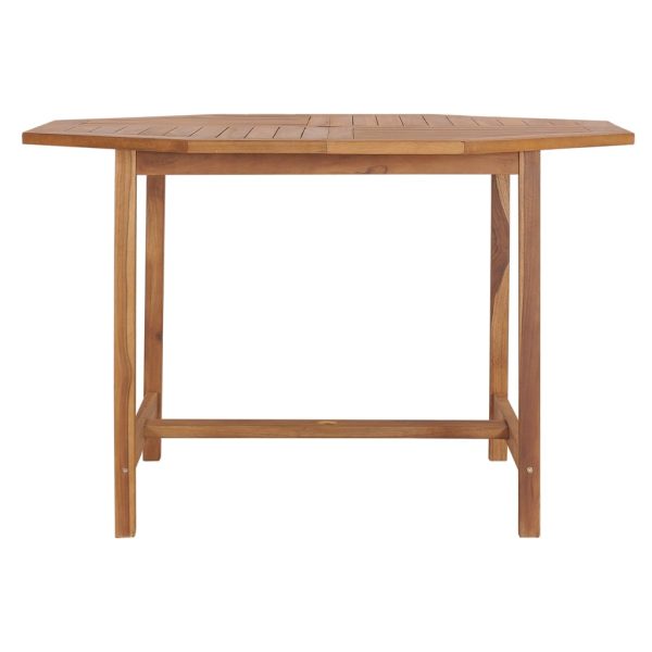 Mesa de jantar p/ jardim 110x110x75 cm madeira de teca maciça - Image 2