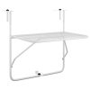 Mesa para varanda 60x40 cm aço branco - Image 2