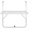 Mesa para varanda 60x40 cm aço branco - Image 3