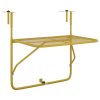 Mesa para varanda 60x40 cm aço dourado - Image 2