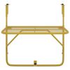 Mesa para varanda 60x40 cm aço dourado - Image 3
