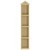 Abrigo p/ ferramentas de jardim 40x33x222 cm pinho impregnado - Image 3
