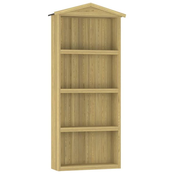 Abrigo p/ ferramentas de jardim 87x33x222 cm pinho impregnado - Image 2