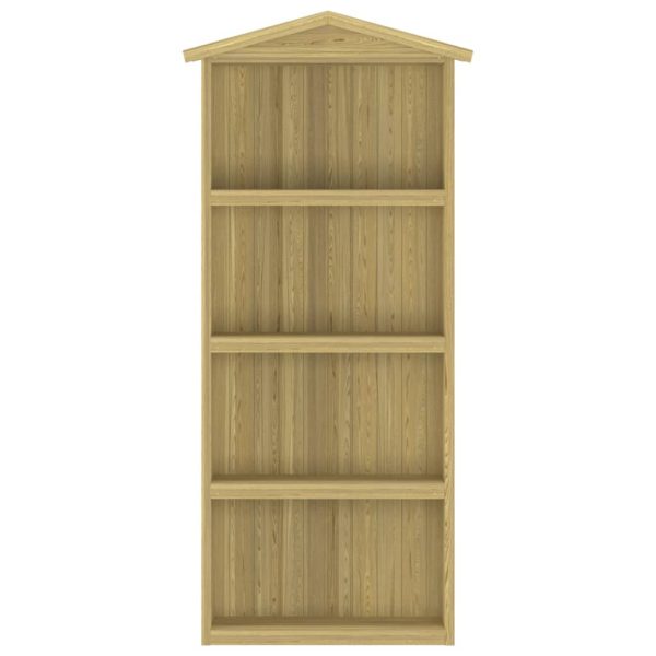 Abrigo p/ ferramentas de jardim 87x33x222 cm pinho impregnado - Image 3