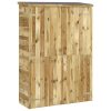 Abrigo p/ ferramentas de jardim 123x45x171 cm pinho impregnado - Image 2