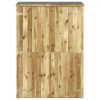 Abrigo p/ ferramentas de jardim 123x45x171 cm pinho impregnado - Image 3