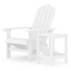 Cadeira de jardim Adirondack com mesa PEAD branco - Image 2