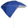 Guarda-sol de praia com paredes laterais 215 cm azul - Image 3