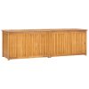 Caixa para jardim 175x50x55 cm madeira de teca maciça