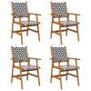 Cadeiras de jardim 4 pcs madeira de acácia maciça - Image 2